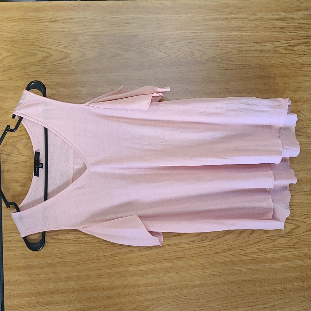 Light pink women's short sleeve